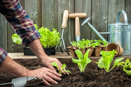 Local transfer station receiving garden waste from community gardens